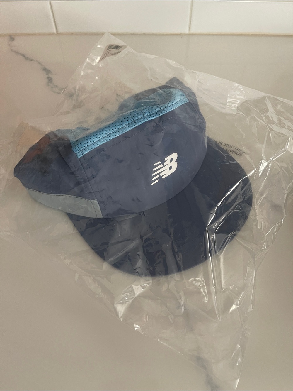 New Balance Navy & Light Blue Performance Running Hat
